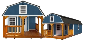 Graceland Portable Buildings Wraparound Lofted Barn Cabin 928-537-4273